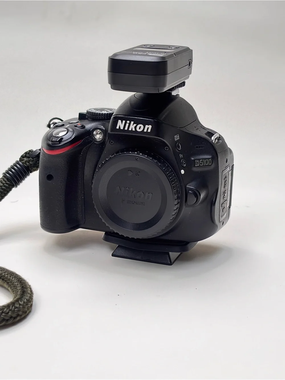 Nikon Black DSLR Camera Body with Black Lenses and Accessories